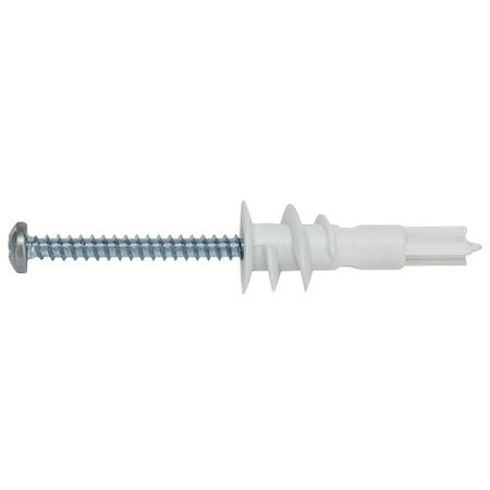 Hillman Screw Anchor, 1-3/4" L, Nylon, 6 PK 9413